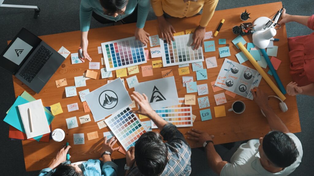 Marketing Team Analyzing Prints