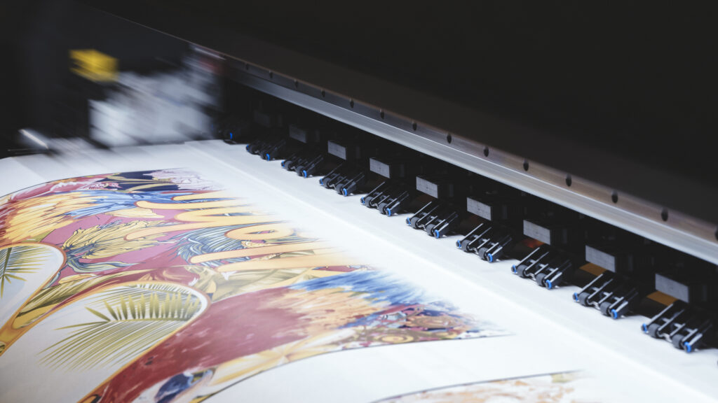 Large format printing banner