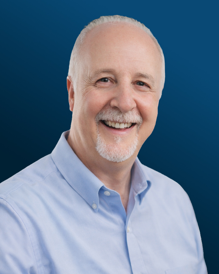 Murray Pratt blue background