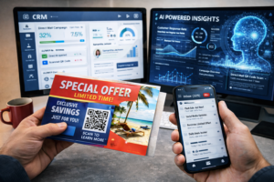 Marketing professional with direct mail strategy